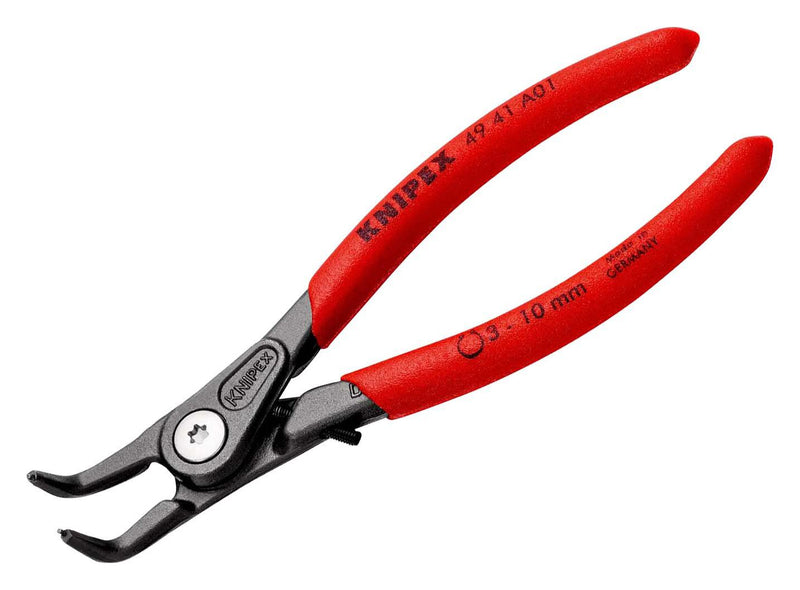 Knipex 49 41 A01 49 A01 Plier Circlip 10 mm Jaw Opening Max 130 Grey Atramentised