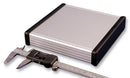 Hammond 1455R1602 Metal Enclosure 1455 Series Extruded With Plastic End Panels Small Aluminium 30.5 mm