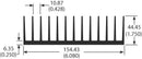 AAVID THERMALLOY 601403B06000 HEAT SINK EXTRUSION, 1.39 C/W, LED