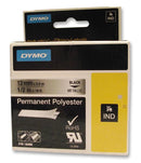 DYMO 18761-R1 TAPE, PERM, POLY, METAL, 12MMX5.5M