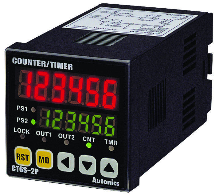 AUTONICS CT6S-1P4 COUNTER, DIGITAL, 6DIGIT, 240VAC/48VDC