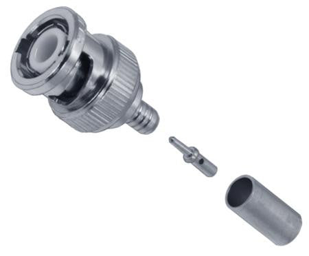AMPHENOL RF 112552 RF/COAXIAL, BNC PLUG, STRAIGHT, 50 OHM, SOLDER