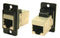 Cliff Electronic Components CP30722SMB CP30722SMB In-Line Adapter Shld Cat6 CSK Hole RJ45 Adaptor Dual Entry Feed Through Series