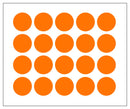 Multicomp PRO MP010419 Label Round Self Adhesive 25 mm Paper Orange
