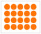 Multicomp PRO MP010419 Label Round Self Adhesive 25 mm Paper Orange