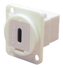 Cliff Electronic Components CP30201W CP30201W USB Adapter CSK Hole Type C Receptacle Feedthrough