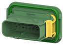 TE Connectivity 3-1564407-1 Automotive Connector Housing Green Heavy Duty Sealed Series Plug 16 Ways