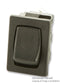 ARCOLECTRIC H8601VBAAA Rocker Switch, Miniature, Non Illuminated, SPST, Off-(On), Black, Panel, 6 A