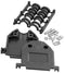 AMPHENOL COMMERCIAL PRODUCTS 17E17251 D SUB BACKSHELL, THERMOPLASTIC