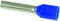 MULTICOMP SPC4521 TERMINAL, FERRULE, 12 X 2.3MM, BLUE