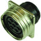 AMP - TE CONNECTIVITY 208485-1 CIRCULAR CONNECTOR RECEPTACLE, SIZE 28, 7 POSITION, PANEL