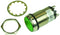 DIALIGHT 556-1605-304F PANEL MOUNT INDICATOR, LED, 25.4MM, GREEN, 125V