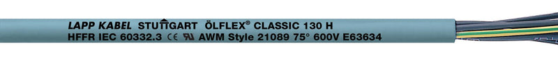Lapp Kabel 1123140 Multicore Unscreened Cable Olflex&reg; Classic 130 H 3 Core 2.5 mm&sup2; Grey 328 ft 100 m