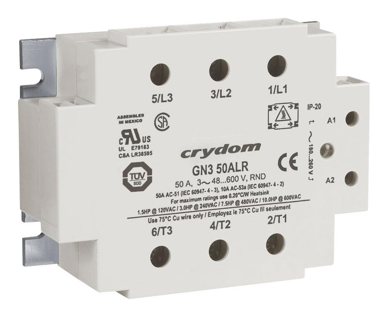 SENSATA/CRYDOM GN325DSZ Solid State Relay 25 A 530 VAC Panel Mount Screw Zero Crossing