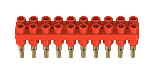 Staubli 63.9356-22 63.9356-22 IC &amp; Component Socket 20 Contacts Strip 2 mm BL2-6/20/A 6