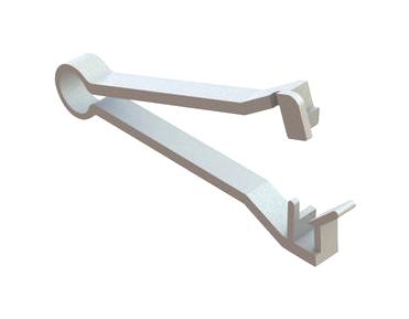 Essentra Components Fclcs Cable Clamp Flat Nylon 6.6 Natural
