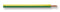 PRO POWER PP000471 Wire, Flexible, 2491X, H05V-K, PVC, Green, Yellow, 1 mm&sup2;, 328 ft, 100 m