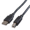 Roline 11.02.8845 USB Cable Type A Plug B 4.5 m 14.8 ft 2.0 Black