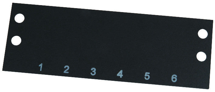 CINCH MS-6-142 TERMINAL BLOCK MARKER, 1 TO 6, 14.3MM