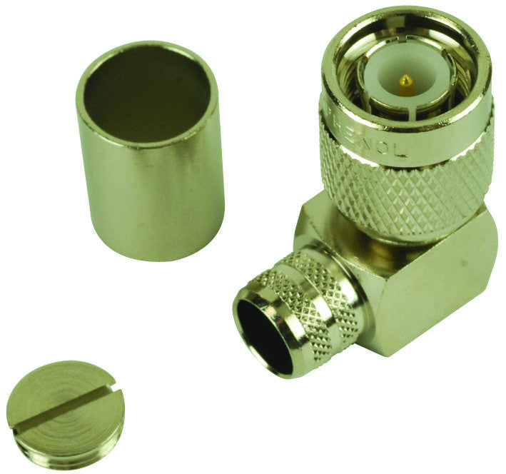 AMPHENOL RF 31-6002-RFX RF/COAXIAL, TNC PLUG, R/A, 50 OHM, SOLDER