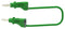 Tenma 72-13782 Test Lead 4mm Stackable Banana Plug 70 VDC 20 A Green 500 mm