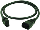QUALTEK ELECTRONICS 319002-T01 POWER CORD IEC60320C-13/14, 1M, 10A, BLACK