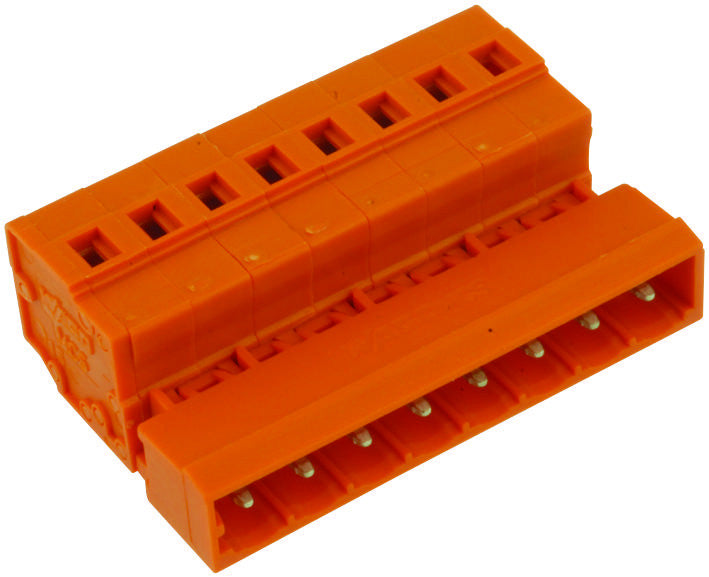 WAGO 231-638 TERMINAL BLOCK, PCB, 8 POSITION, 28-12AWG