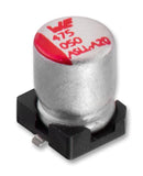 WURTH ELEKTRONIK 865060345007 SMD Aluminium Electrolytic Capacitor, Radial Can - SMD, 220 &micro;F, 16 V, WCAP-ASLL Series