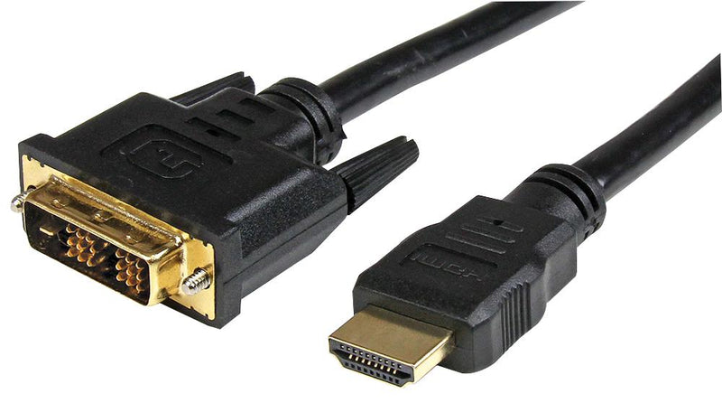 Startech HDDVIMM1M Audio / Video Cable Assembly Hdmi Plug DVI-D 3.28 ft 1 m Black
