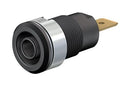 Staubli 23.3060-21 4MM Banana Jack Panel Mount 32 A 1 KV Gold Plated Contacts Black 23AH8729