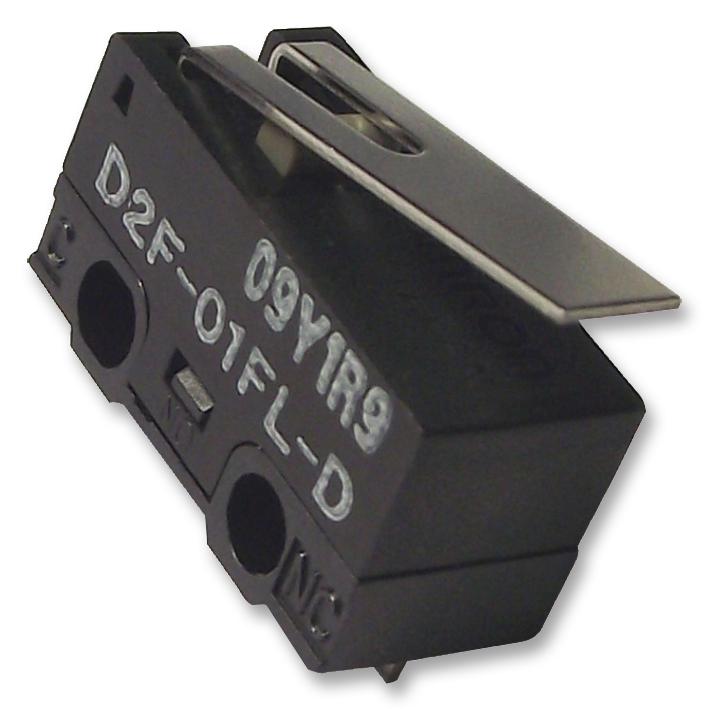 Omron D2F01FLD D2F01FLD Microswitch Miniature Lever Spdt Solder 100 mA 30 VDC