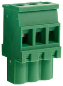 Camdenboss CTBP92VJ/3S CTBP92VJ/3S Pluggable Terminal Block 5.08 mm 3 Ways 28AWG to 14AWG 1.5 mm&Acirc;&sup2; Clamp 15 A