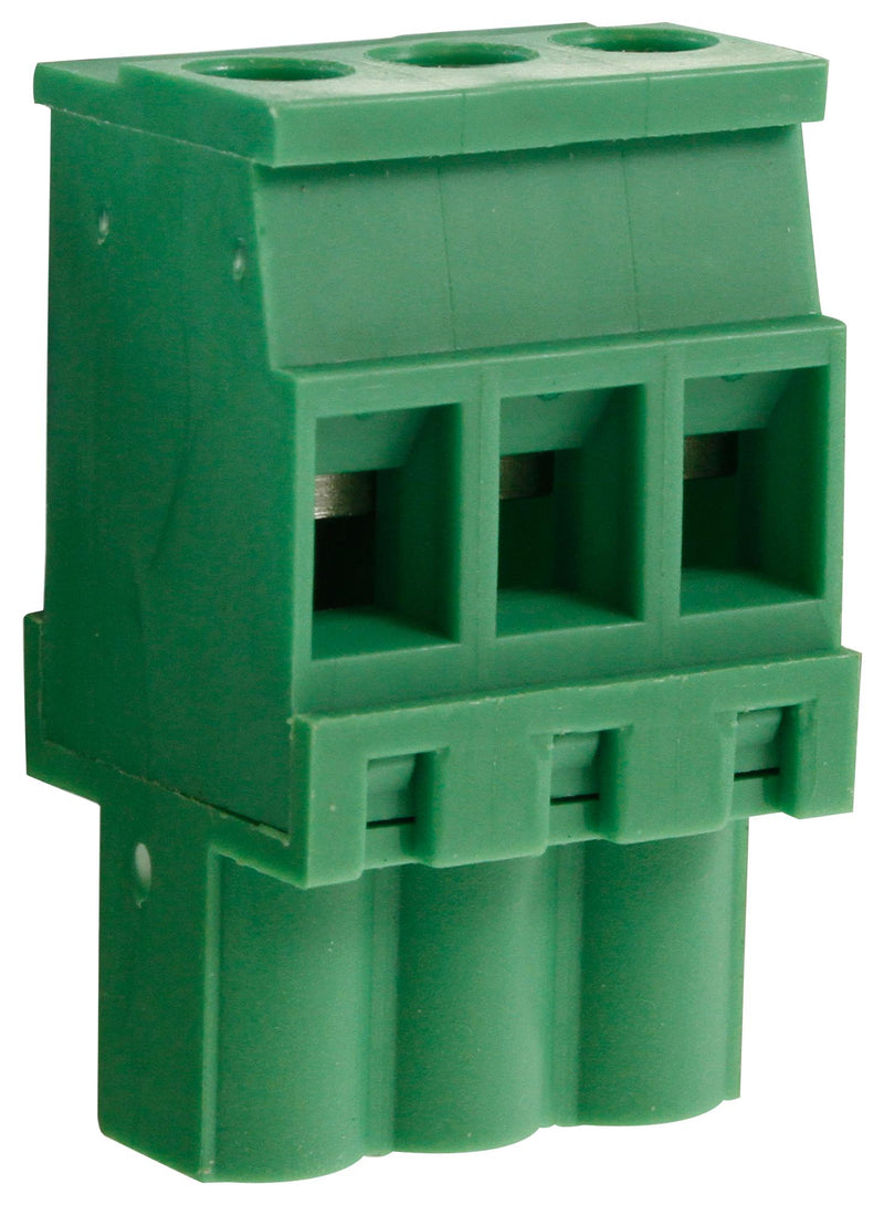 Camdenboss CTBP92VJ/3S CTBP92VJ/3S Pluggable Terminal Block 5.08 mm 3 Ways 28AWG to 14AWG 1.5 mm&Acirc;&sup2; Clamp 15 A