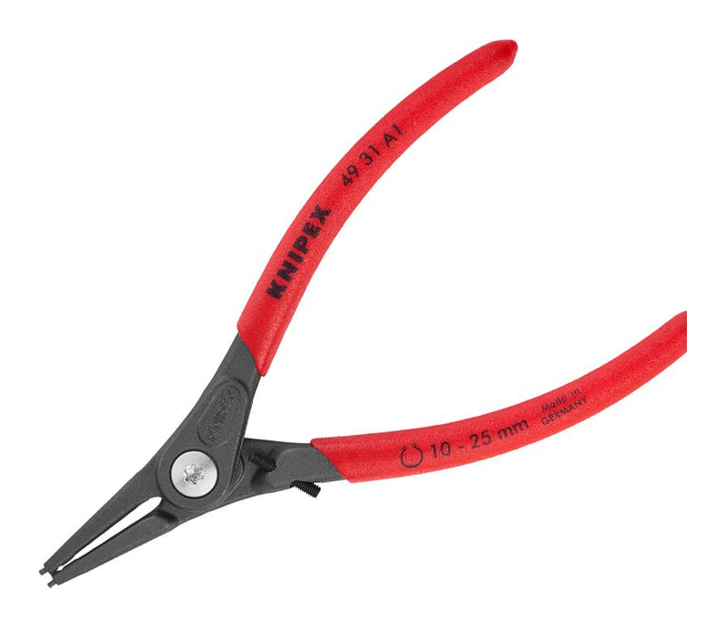 Knipex 49 31 A1 49 A1 Plier Circlip 25 mm Jaw Opening Max 140 Grey Atramentised