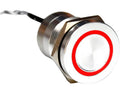Bulgin MC19LOSRG Vandal Resistant Switch Dpdt Natural MC Series Off-On Green Red Wire Leaded