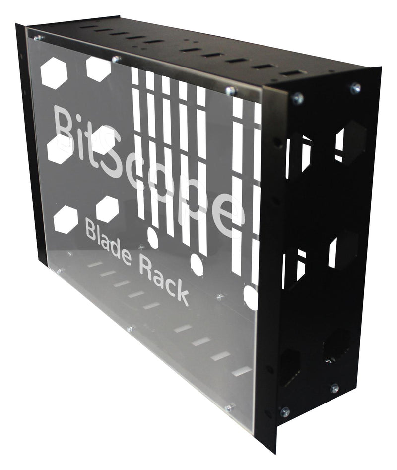 Bitscope CBBRACK40 Development Board Enclosure 19&quot; Racks Blade 7U Steel Black Transparent Cover