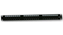 PRO Signal 8824 Patch Panel RJ45 24 Ports Cat6 1U