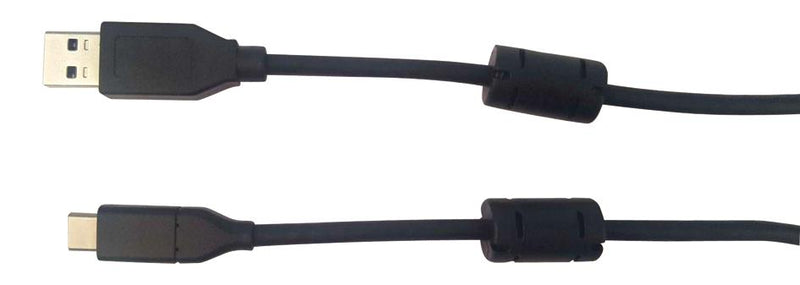 Multicomp MC002481 USB Cable Type A Plug C 1 m 3.3 ft 3.0 Black
