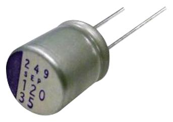 PANASONIC ELECTRONIC COMPONENTS 100SXE18M Capacitor, 18 &micro;F, 100 V, Radial Leaded, SXE Series, 0.03 ohm, 1000 hours @ 125&deg;C