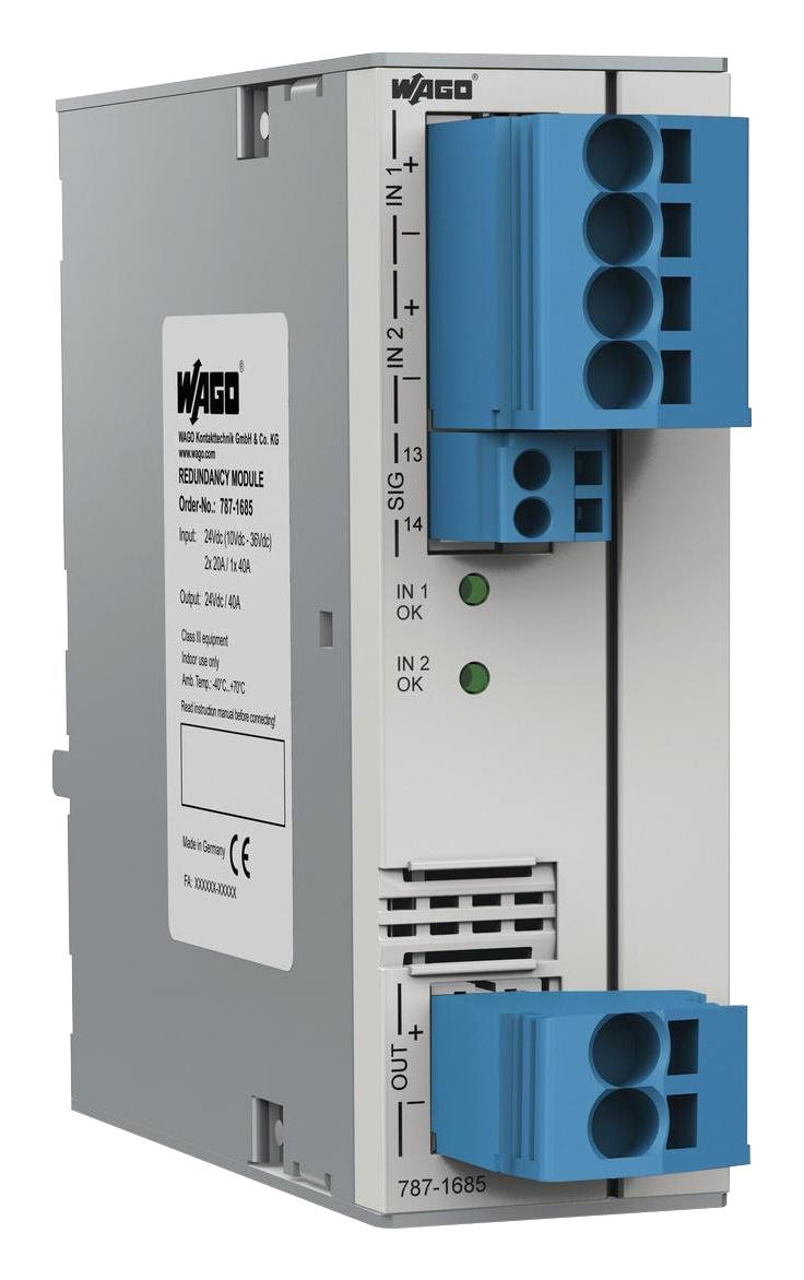 Wago 787-1685 Redundancy Module AC-DC Power Supply