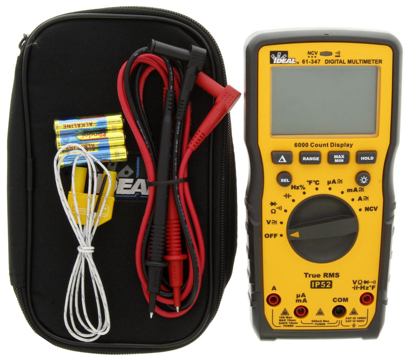 Ideal 61-347 61-347 Multimeter Hand Held Auto 6000 Count