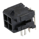 Molex 43045-0422 Wire-To-Board Connector 3 mm 4 Contacts Header Micro-Fit 3.0 43045 Series Through Hole 2 Rows
