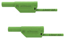 Schutzinger DI VSFK 8700 / 2.5 200 GN DI Vsfk GN Test Patch Lead Banana&nbsp; 4mm Stackable Banana Plug Shrouded