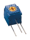 Nidec Copal Electronics CT-6EX103 Trimpot Single Turn RuO2 Cermet Side Adjust 10 Kohm Through Hole 1 Turns