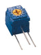 Nidec Copal Electronics CT-6EX103 Trimpot Single Turn RuO2 Cermet Side Adjust 10 Kohm Through Hole 1 Turns