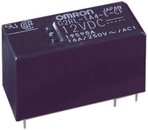 OMRON ELECTRONIC COMPONENTS G2RL-1A-E-ASI DC24 BY OMB POWER RELAY, SPST-NO, 16A, 250VAC, TH