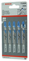 Bosch T118A T118A Basic for Metal T-Shank Jigsaw Blades 5 Pack