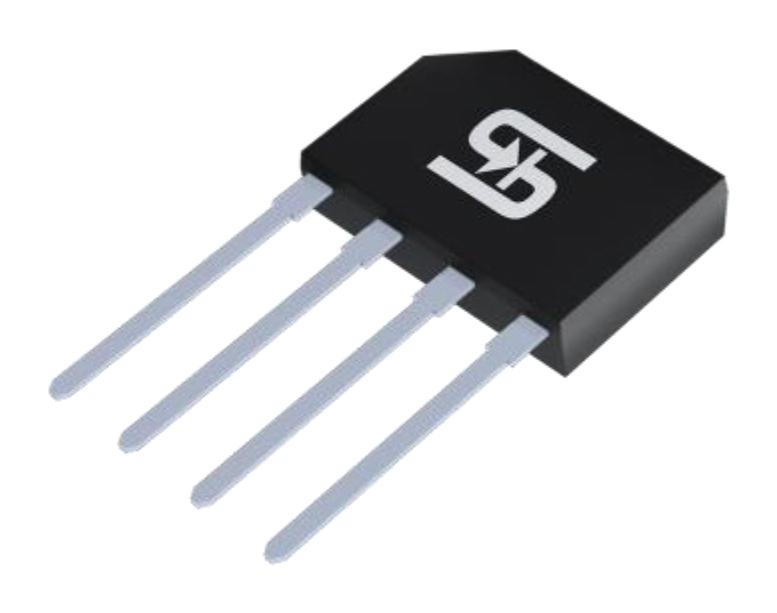Taiwan Semiconductor KBPF406G KBPF406G Bridge Rectifier Single Phase 800 V 4 A Kbpf 1.1 Pins