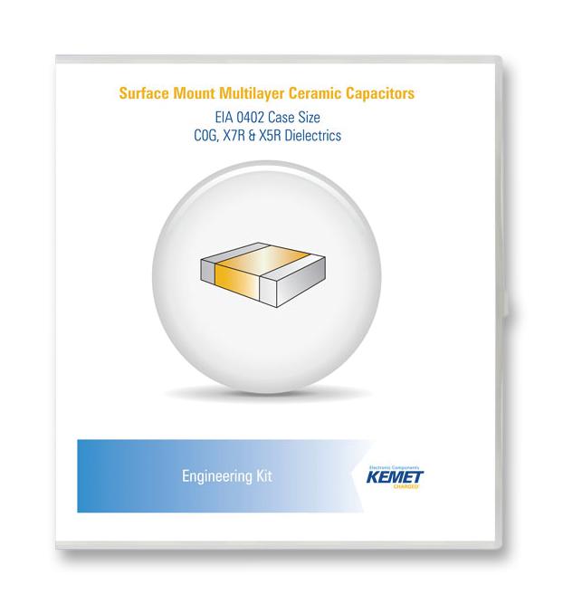 Kemet CER ENG KIT 28 CER 28 Capacitor Kit C0G/X5R/X7R 0402 10pF to 2.2&Acirc;&micro;F 30 Piece