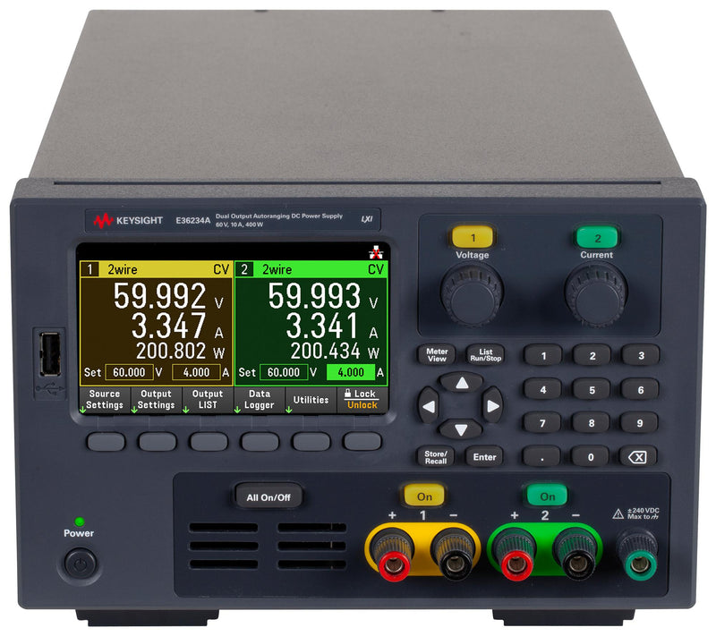 Keysight Technologies E36234A Bench Power Supply Programmable 2 Output 0 V 60 A 10
